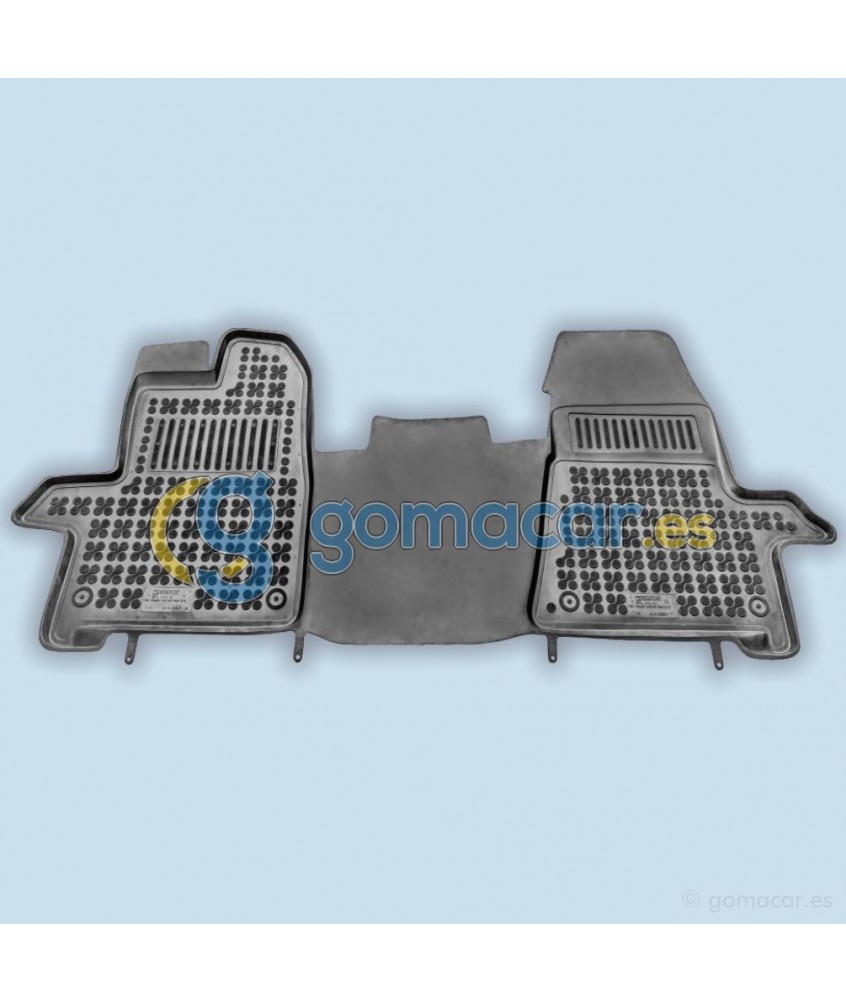Ford TRANSIT CUSTOM 2 plazas delanteras desde 2012 - . / Juego Alfombras de goma - AR0617