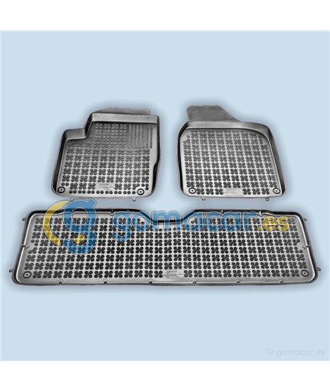 Ford GALAXY 7 plazas (filas 1, 2 y 3) de 1995 a 2006 / Juego Alfombras de goma - AR0103