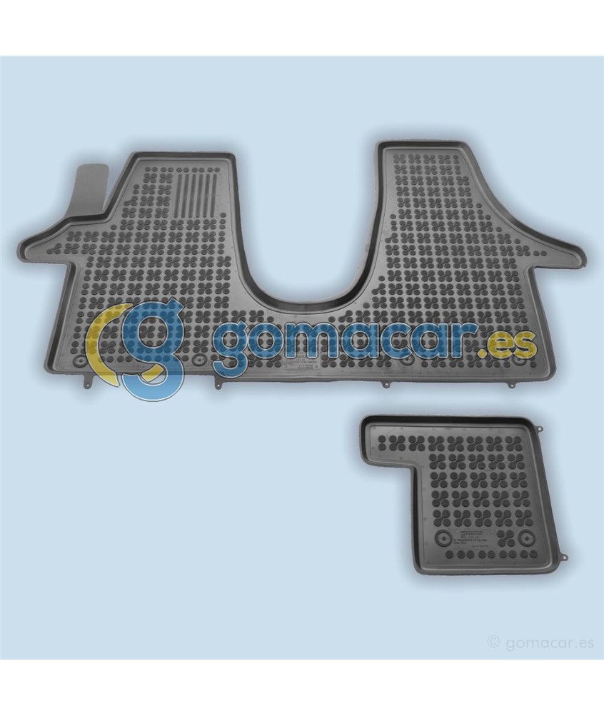 VW TRANSPORTER T5 - Fila 1 de 2003 a 2015 / Juego Alfombras de goma - AR0109