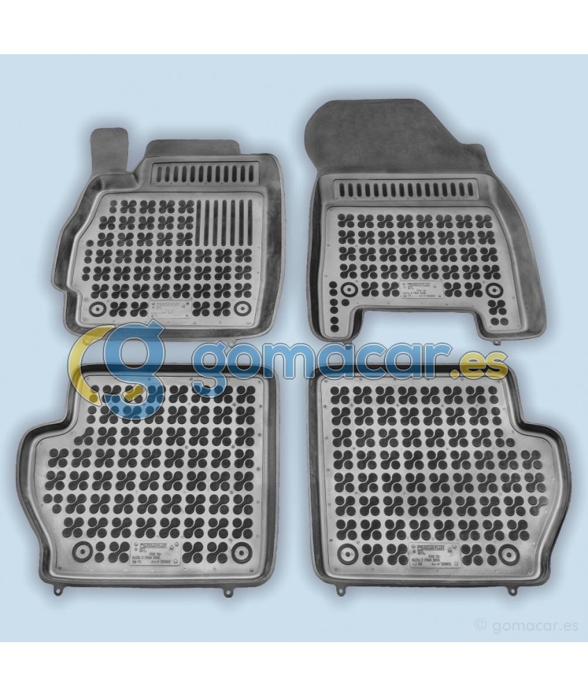 Mazda 2 - con extintor (DE, DH) de 2007 a 2015 / Juego Alfombras de goma - AR0802