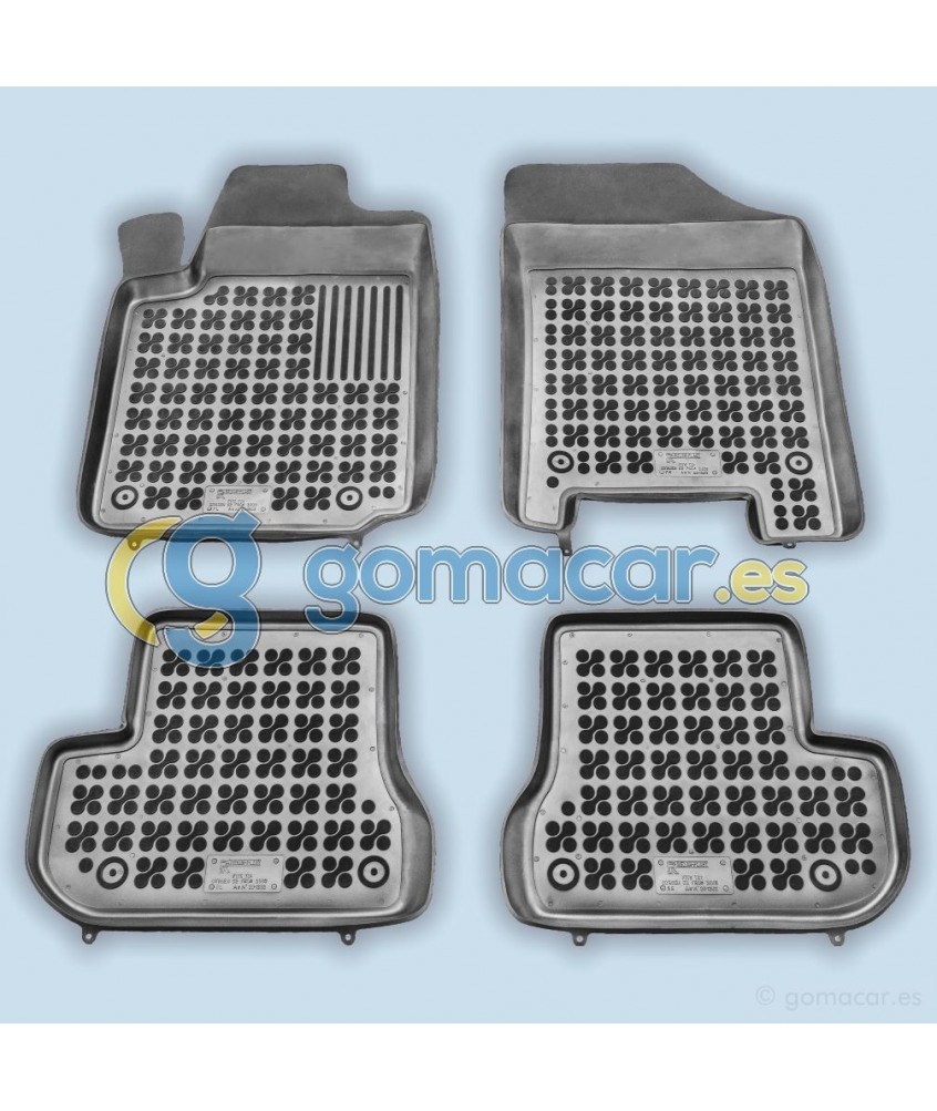 Citroen C2 - con y sin extintor desde 2002 - . / Juego Alfombras de goma - AR1202