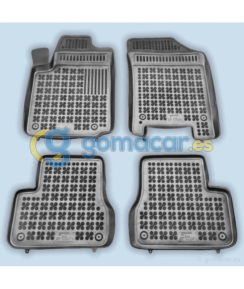 Citroen C3 - con y sin extintor de 2002 a 2009 / Juego Alfombras de goma - AR1203
