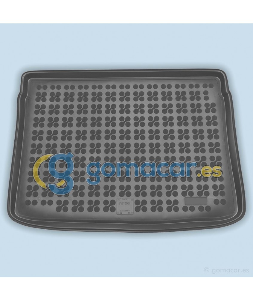 Cubeta de caucho para maletero de Fiat 500X con rueda de repuesto normal (334) desde 2014 - . - MR0347