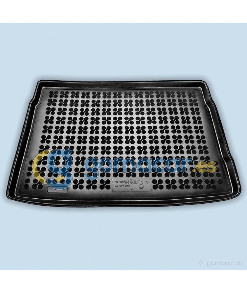 Cubeta de caucho para maletero de VW GOLF VI - con rueda repuesto normal (5K1) de 2008 a 2013 - MR1822