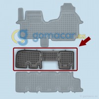 Alfombra de caucho para Opel VIVARO - Fila 2 - CON ventilación trasera (X82) desde 2014 - .