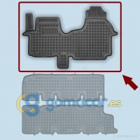 Alfombra de caucho para Nissan NV 300 - Fila 1 - 3 plazas delanteras desde 2014 - .