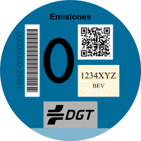 Distintivo / Etiqueta medioambiental DGT - Turismos ( 0 )