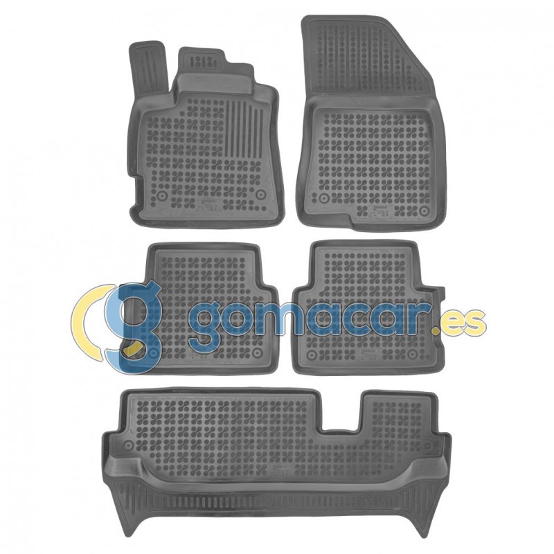 Juego de alfombras de caucho para Dacia JOGGER desde 2021 - . / 7 plazas