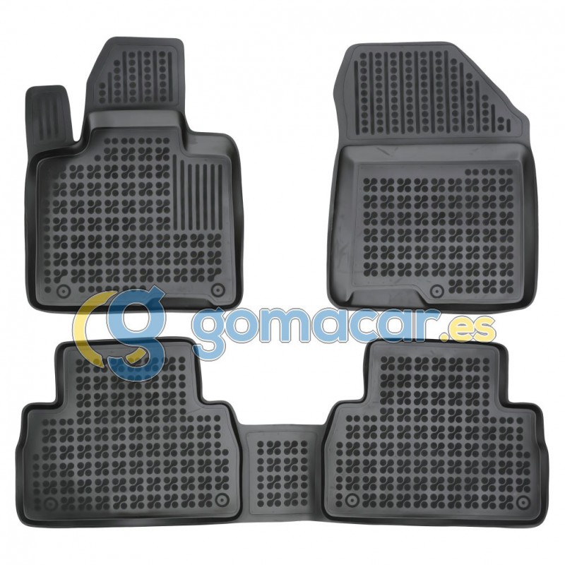 Juego de alfombras de caucho para Hyundai SANTA FE (TM) de 2018 a 2020