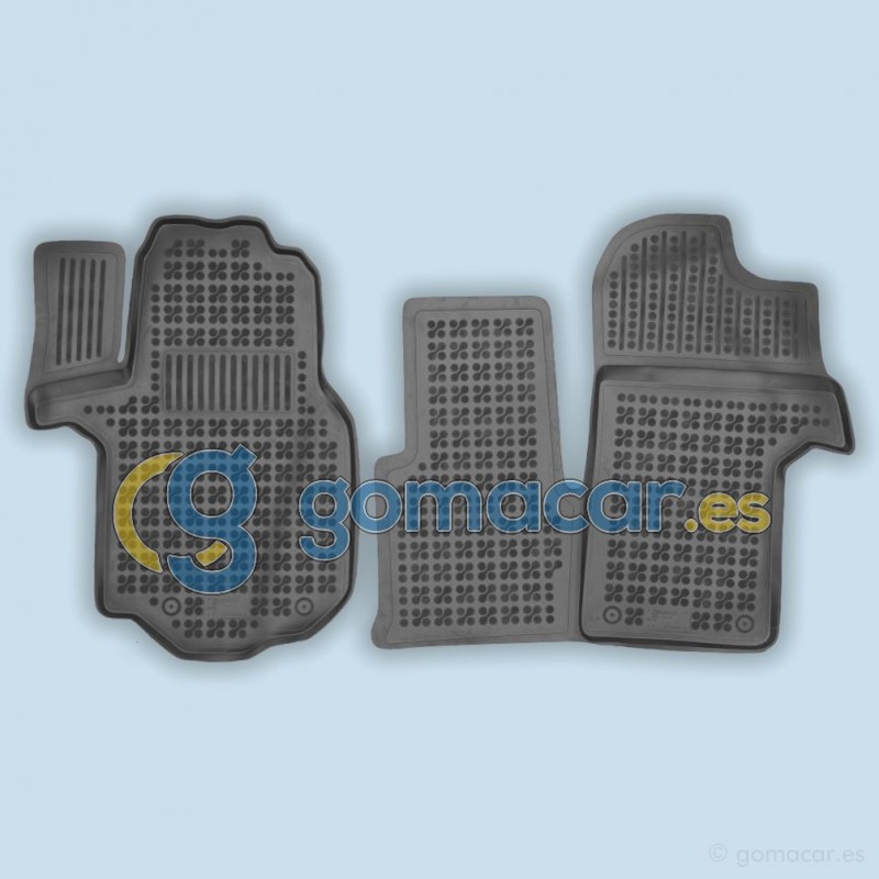 VW CRAFTER - Fila 1 - 2/3 plazas (SX_, SY_, SZ_) desde 2016 - . / Juego Alfombras de goma - AR0122