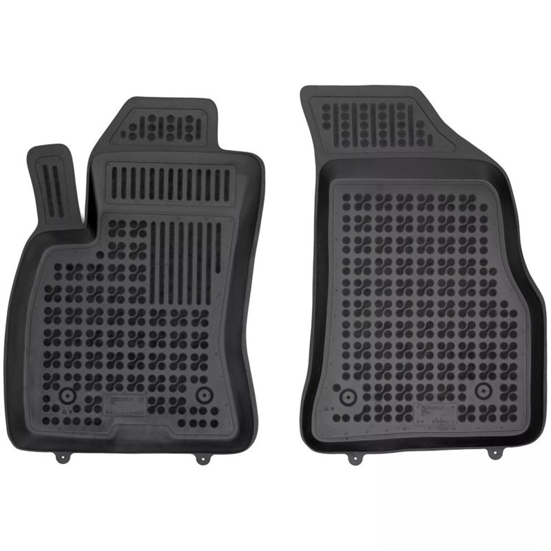 Juego de alfombras de caucho para Fiat DOBLO - 3 plazas - Fila 1 - (263_) de 2010 a 2019