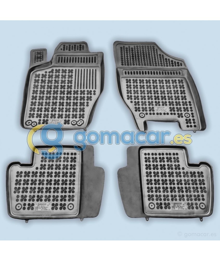 Citroen C4 - con y sin extintor (LC) de 2004 a 2013 / Juego Alfombras de goma - AR1206